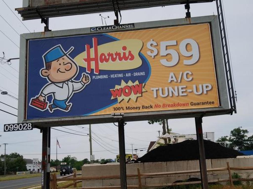 Photo of a billboard in Batsto