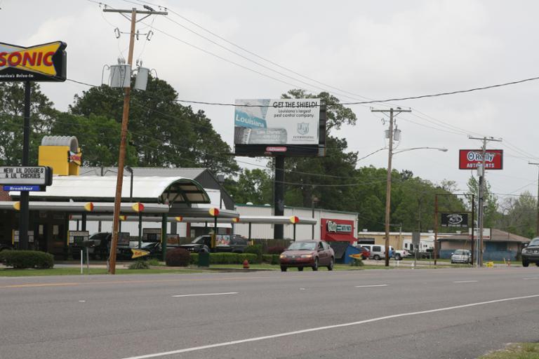 Photo of a billboard in Sulphur